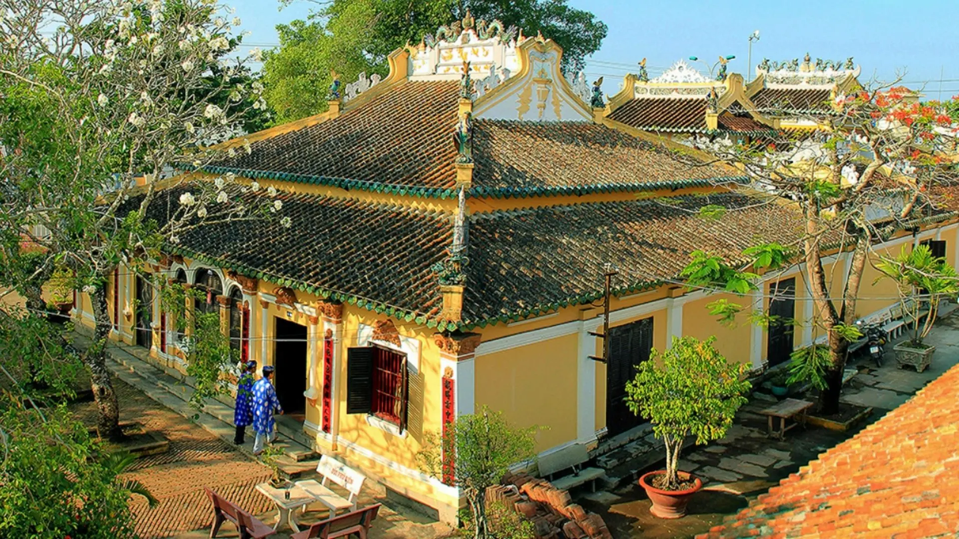 Đình Bình Thủy từ góc nhìn trên cao
