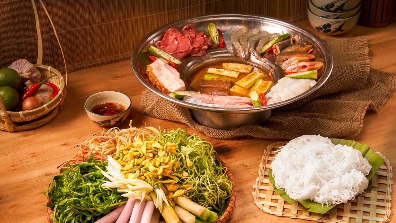 lẩu mắm bông điên điển