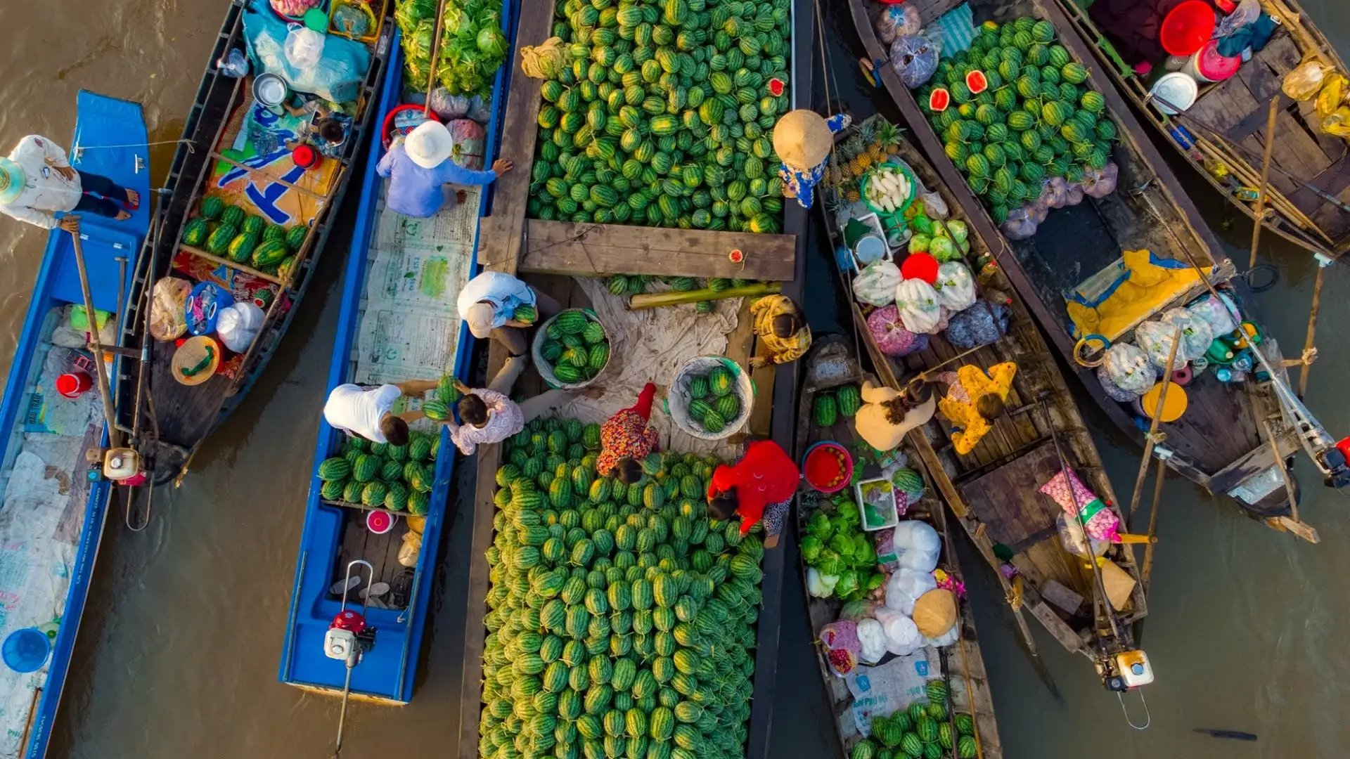 chợ nổi cái răng cần thơ