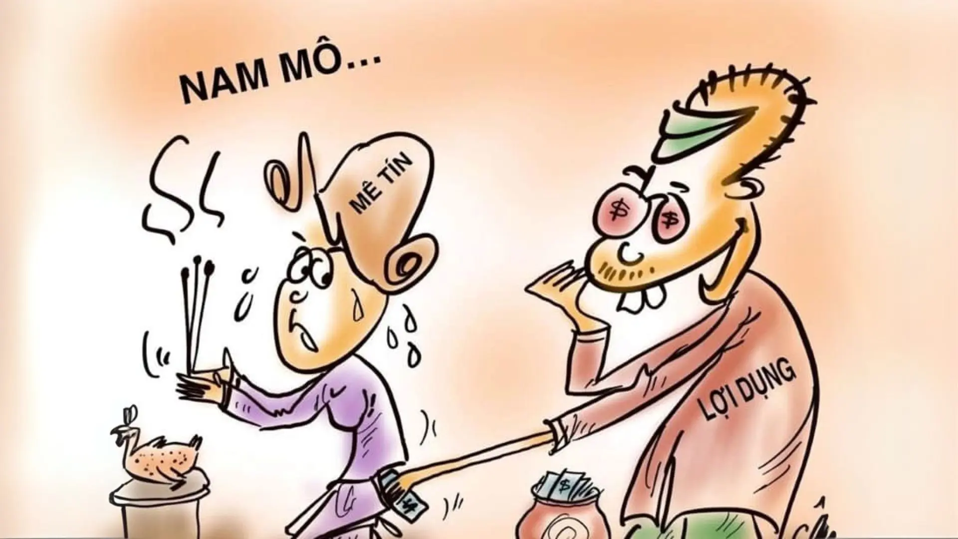 mê tính dị đoan tiền mất tật mang
